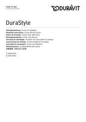 DURAVIT DuraStyle 28063000 Série Notice De Montage