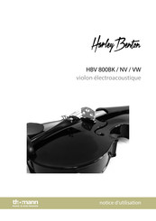 Thomann Harley Benton HBV 800BK Notice D'utilisation