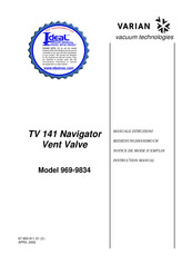Varian TV 141 Notice De Mode D'emploi
