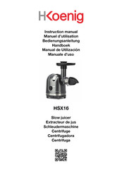 Hkoenig HSX16 Manuel D'utilisation