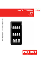 Franke CW FCS4054 Mode D'emploi