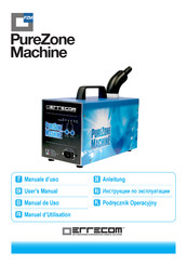 ERRECOM PureZone Machine Manuel D'utilisation