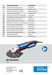 Güde WS 230-2350 R Traduction Du Mode D'emploi D'origine