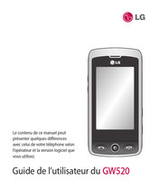 LG GW520 Guide De L'utilisateur