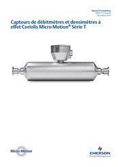 Emerson Micro Motion T075F Manuel D'installation