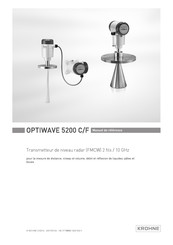 KROHNE OPTIWAVE 5200 C/F Manuel De Référence