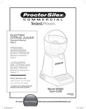 Proctor Silex 66900 Manuel D'utilisation