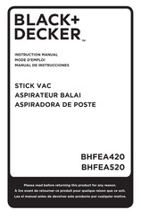Black & Decker BHFEA420 Mode D'emploi