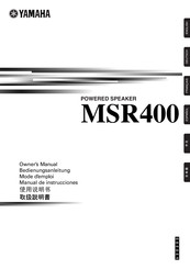 Yamaha MSR400 Mode D'emploi