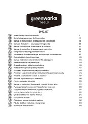 GreenWorks Tools 2502207 Manuel D'utilisation Et De Sécurité