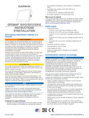 Garmin GPSMAP 8X16 Instructions D'installation