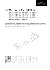 Villeroy & Boch 83 030 910 Instructions De Montage