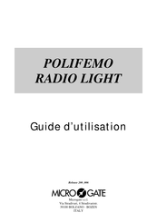 Microgate POLIFEMO RADIO LIGHT Guide D'utilisation