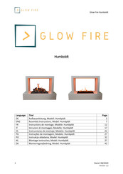 Glow Fire Humboldt Instructions De Montage