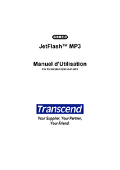 Transcend JetFlash MP3 Manuel D'utilisation