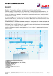 Maico EKR 35 Instructions De Montage