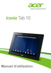 Acer Iconia Tab 10 Manuel D'utilisation
