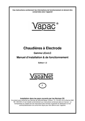 Vapac LELC Série Manuel D'installation Et De Fonctionnement