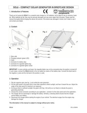 Velleman SOL8 Mode D'emploi