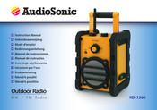 AudioSonic RD-1560 Mode D'emploi