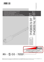 Bauer PHOBOS NL BT Instructions D'installation