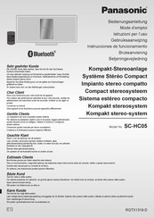 Panasonic SC-HC05 Mode D'emploi