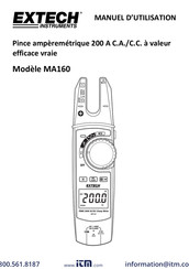 Extech Instruments MA160 Manuel D'utilisation
