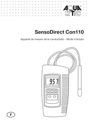 Aqualytic SensoDirect Con110 Mode D'emploi