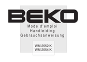 Beko WM 2552 K Mode D'emploi
