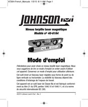 Johnson Level & Tool 40-6164 Mode D'emploi