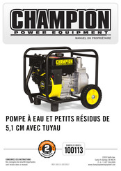 Champion Power Equipment 100113 Manuel Du Propriétaire