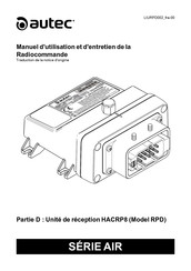 AUtec HACRP8 Manuel D'utilisation Et D'entretien