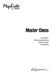 Saitek Mephisto Maestro Chess Mode D'emploi