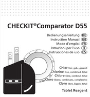 Tintometer CHECKIT Comparator D55 Mode D'emploi