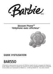 Emerson Barbie Blossom Phone BAR550 Guide D'utilisation