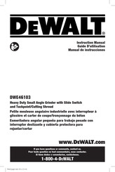 DeWalt DWE46103 Guide D'utilisation