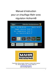 Mahr Actherm Manuel D'instructions