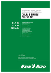 Rain Bird XLR ADJ Instructions D'utilisation
