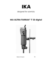 IKA ULTRA-TURRAX T 50 digital Mode D'emploi