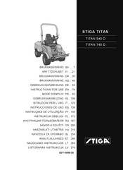 Stiga TITAN 540 D Mode D'emploi