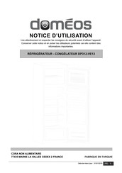 DOMEOS DP312-VE13 Notice D'utilisation