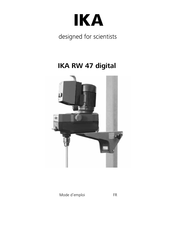 IKA RW 47 digital Mode D'emploi