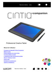 Wacom Cintiq Companion Manuel De L'utilisateur