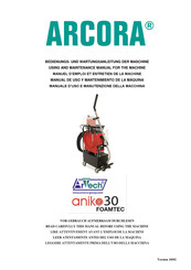 Arcora ANIKO 30 FOAMTEC Manuel D'emploi Et Entretien