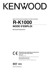 Kenwood R-K1000 Mode D'emploi