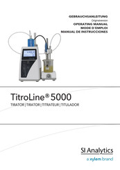 Xylem SI Analytics TitroLine 5000 Mode D'emploi