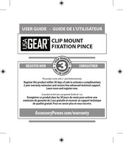 USA GEAR CLIP MOUNT FIXATION PINCE Guide De L'utilisateur