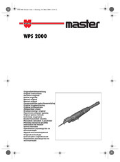 Wurth Master WPS 2000 Notice Originale