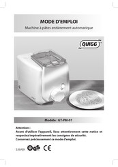 QUIGG GT-PM-01 Mode D'emploi