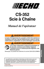 Echo CS-352 Manuel De L'opérateur